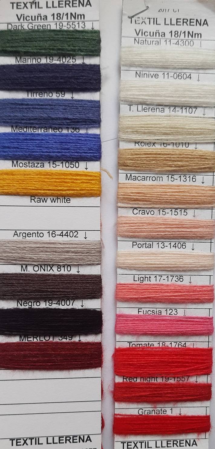 Hilado lana acrilico nylon vicuña